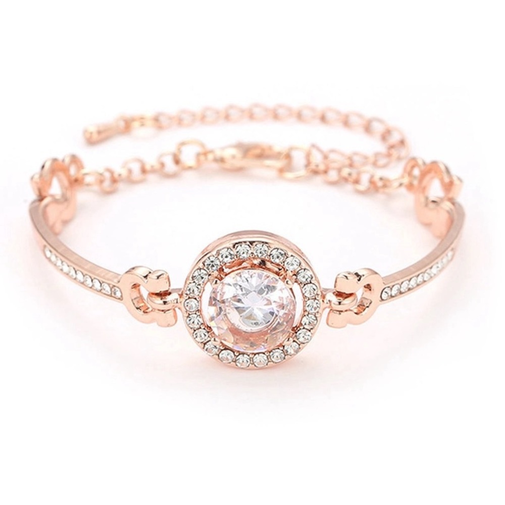 NWT Halo CZ Bracelet - Rose, Gold, Silver - Picture 5 of 6